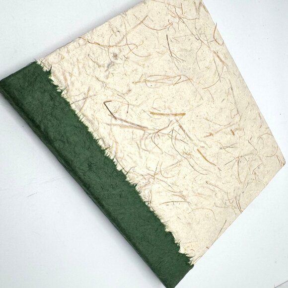 Handmade Journal Leaf DesignTwig Accents Eco-Friendly Paper Rustic 6.25" x 7.5" - Picture 7 of 9